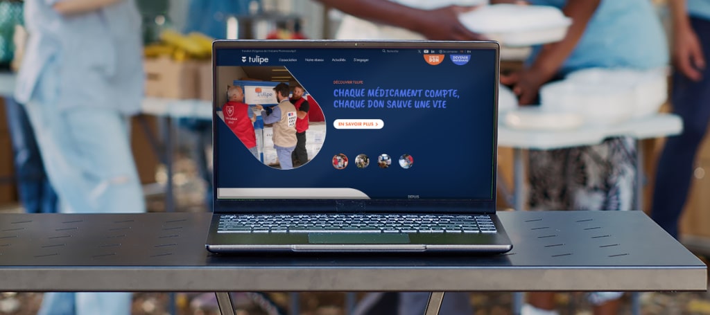 Dynamique et intuitif : le nouveau site de l’association Tulipe par Magina
